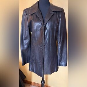 Women's Black Lady HathawayLeather Jacket